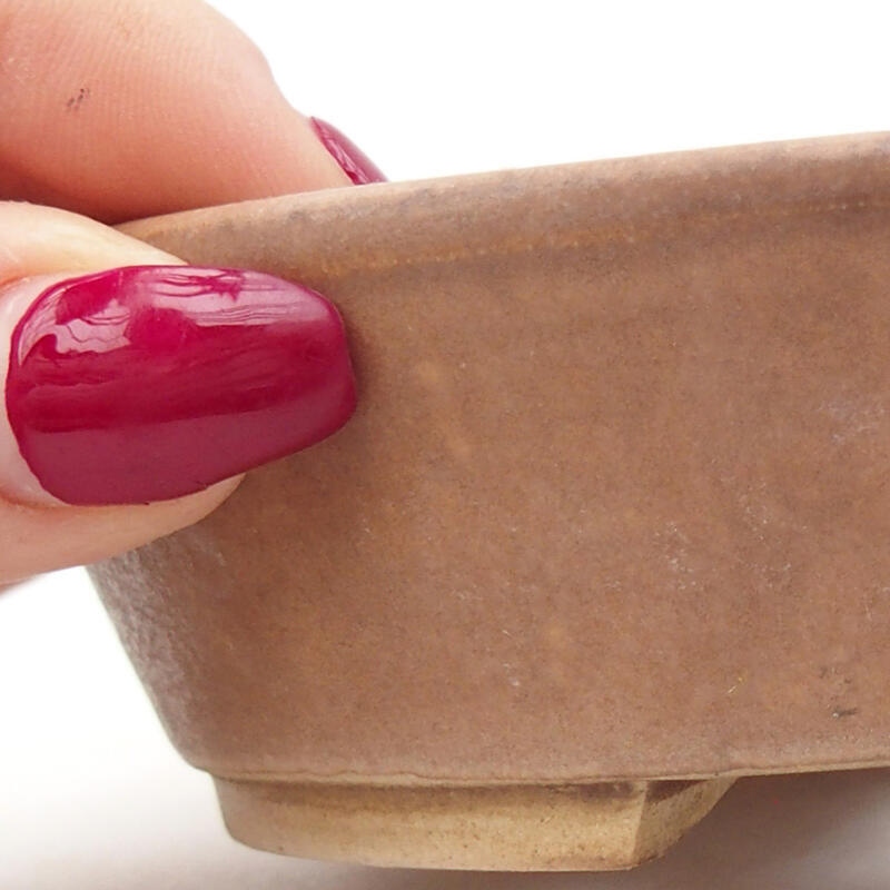 Bonsaischale aus Keramik 12,5 x 10,5 x 3,5 cm, rosa