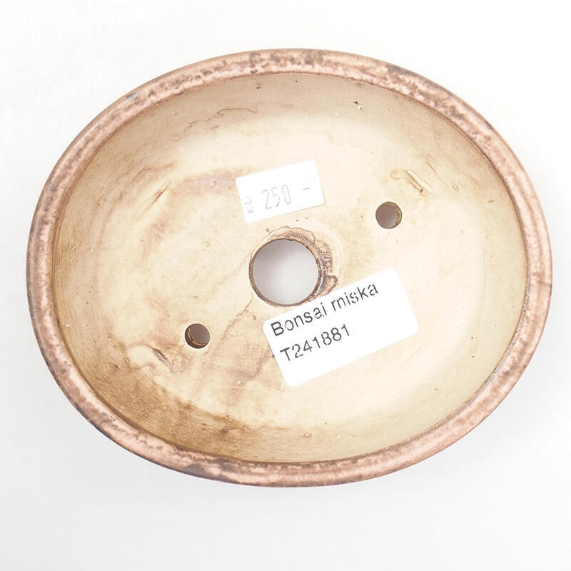 Bonsaischale aus Keramik 12,5 x 10,5 x 4 cm, rosa