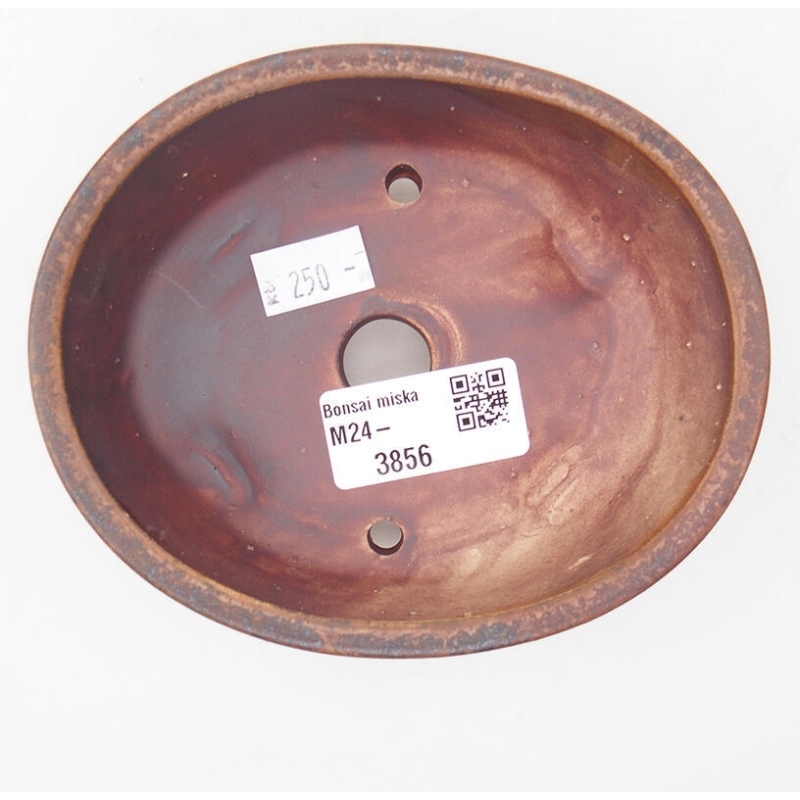Bonsaischale aus Keramik 12,5 x 10 x 4 cm, braun