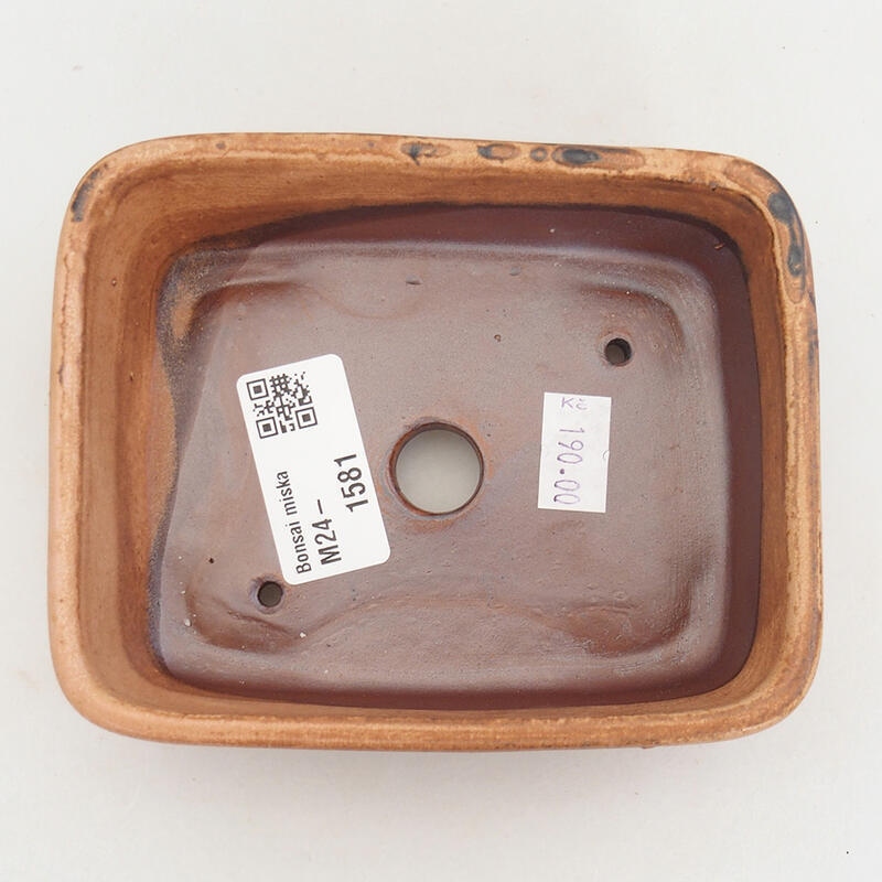 Bonsaischale aus Keramik 12,5 x 10 x 4 cm, rosa