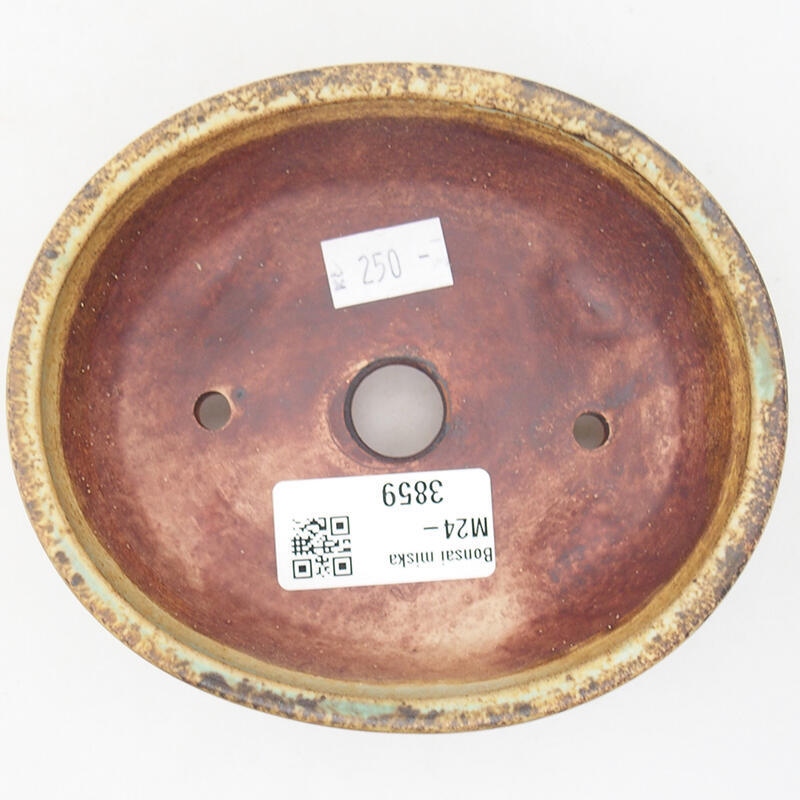 Bonsaischale aus Keramik 12,5 x 10 x 4 cm, grün