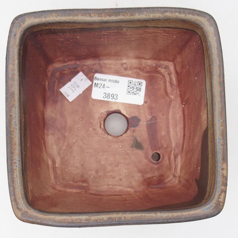 Bonsaischale aus Keramik 12,5 x 12,5 x 8 cm, Farbe blau