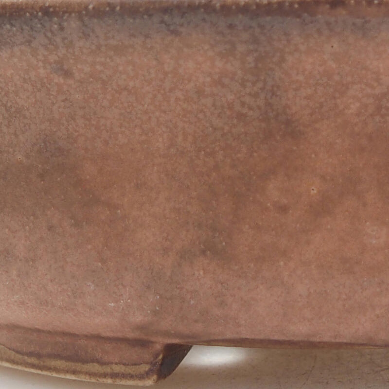 Bonsaischale aus Keramik 12,5 x 12 x 3,5 cm, rosa