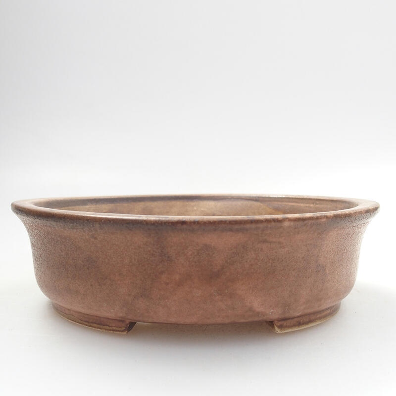 Bonsaischale aus Keramik 12,5 x 12 x 3,5 cm, rosa