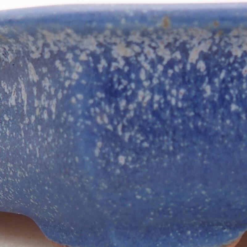 Bonsaischale aus Keramik 12 x 12 x 2,5 cm, Farbe blau