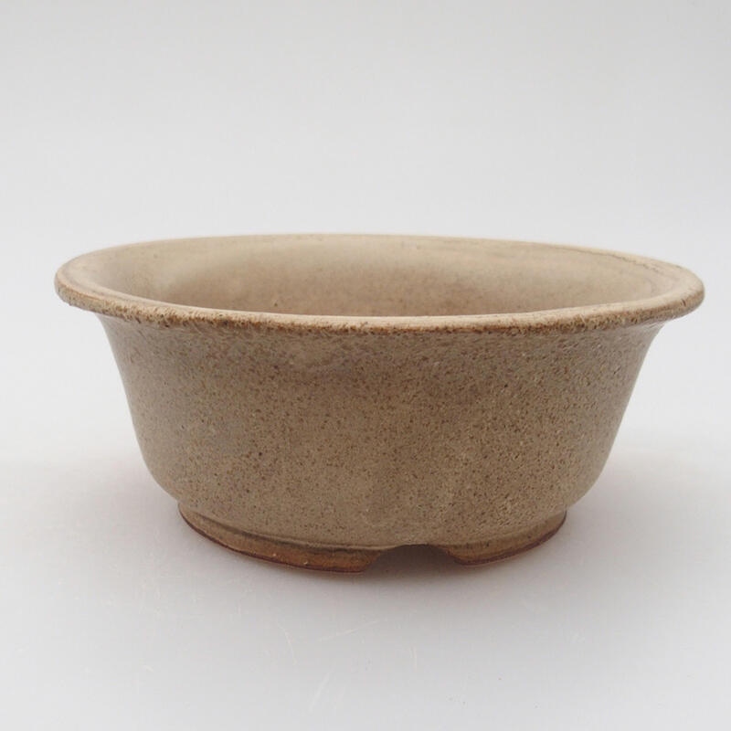 Bonsaischale aus Keramik 12 x 12 x 5 cm, braun