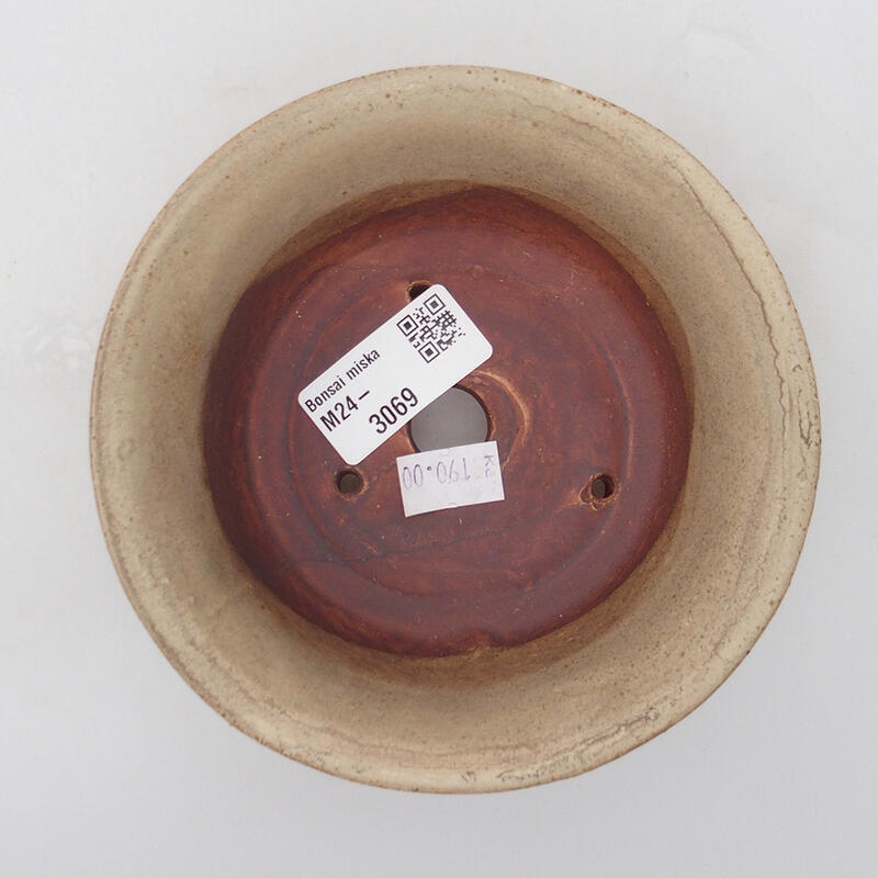 Bonsaischale aus Keramik 12 x 12 x 5 cm, braun