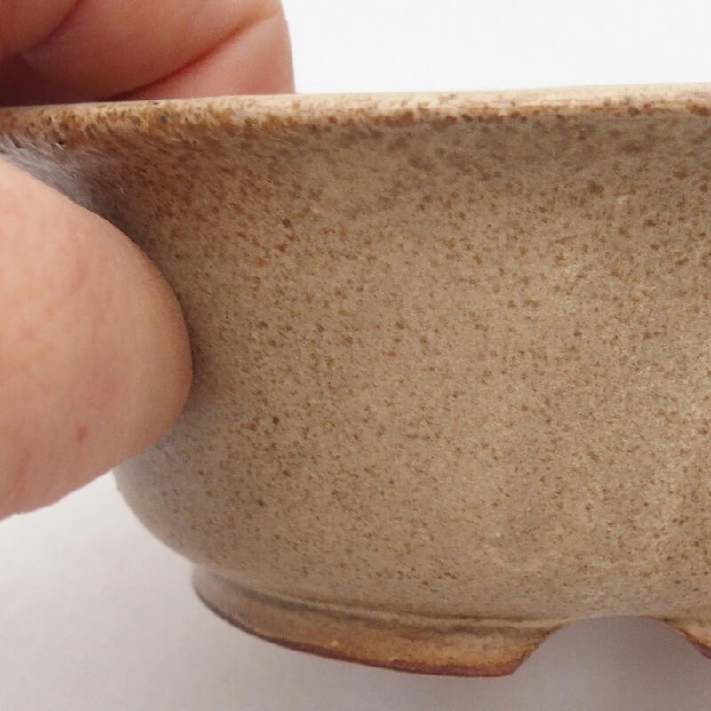 Bonsaischale aus Keramik 12 x 12 x 5 cm, braun