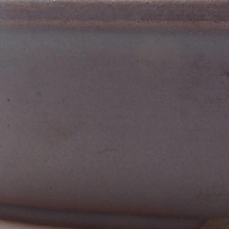 Bonsaischale aus Keramik 12 x 8,5 x 3 cm, metallfarben