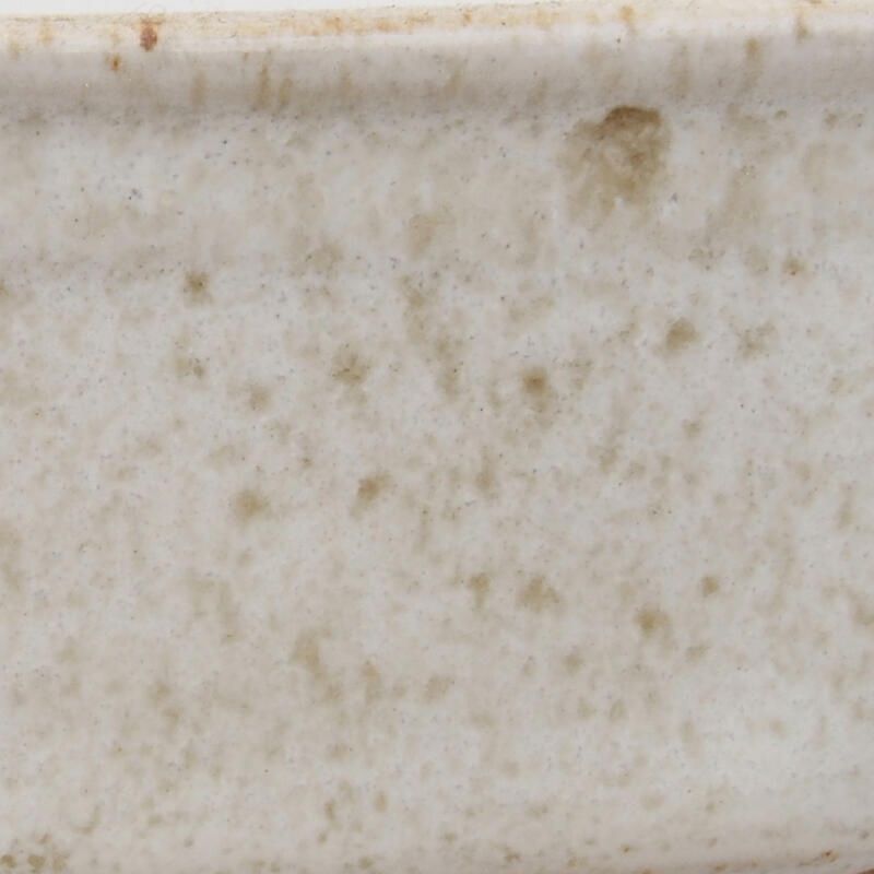 Bonsaischale aus Keramik 12 x 8,5 x 4,5 cm, weiß