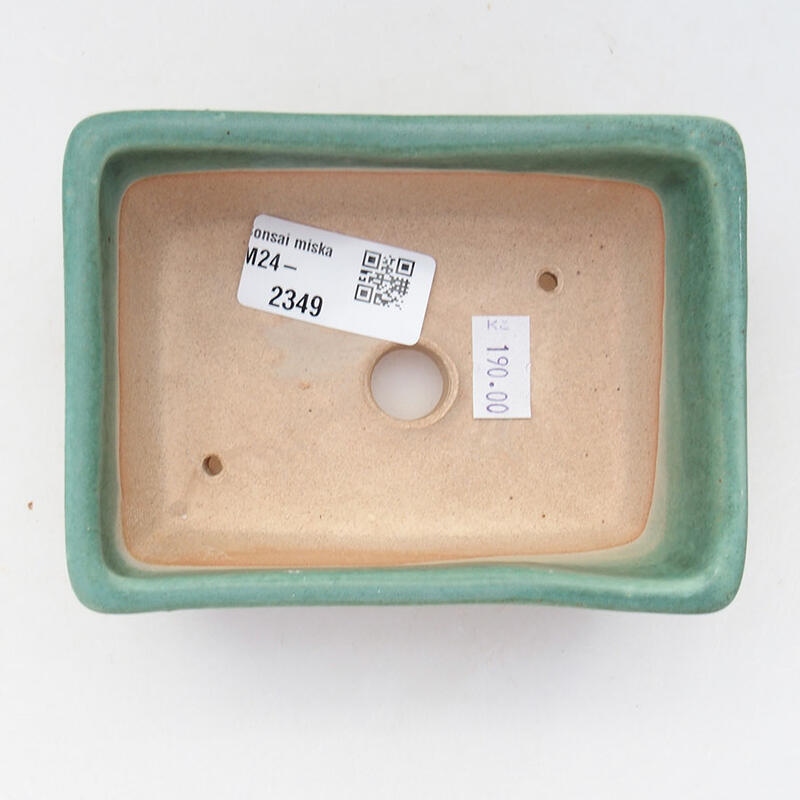 Bonsaischale aus Keramik 12 x 8,5 x 4,5 cm, grün