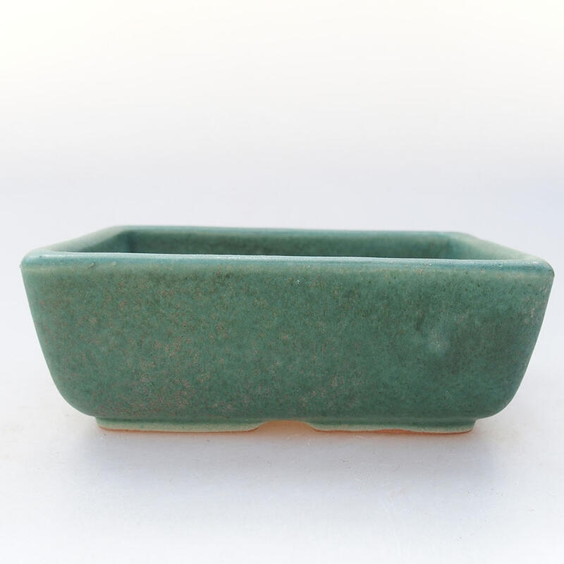 Bonsaischale aus Keramik 12 x 8,5 x 4,5 cm, grün