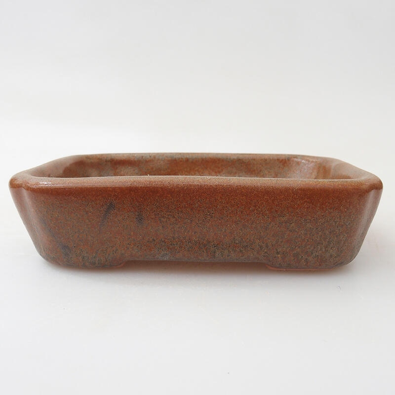 Bonsaischale aus Keramik 12 x 9 x 3 cm, braun