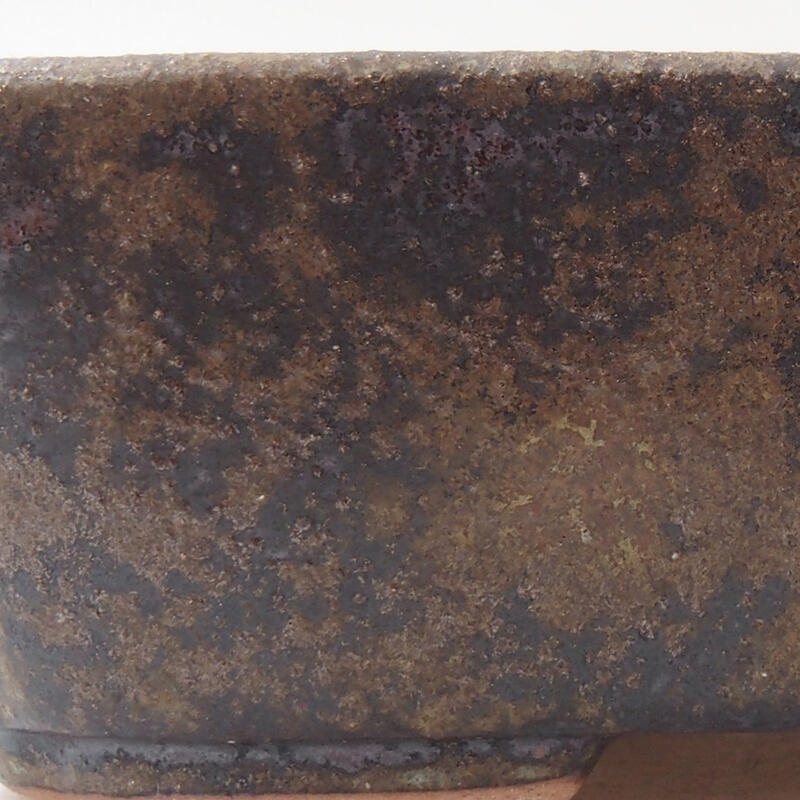 Bonsaischale aus Keramik 12 x 9 x 3 cm, braun