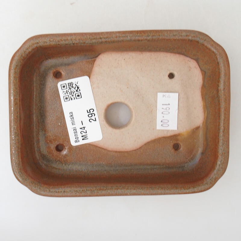 Bonsaischale aus Keramik 12 x 9 x 3 cm, braun