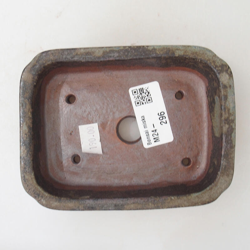 Bonsaischale aus Keramik 12 x 9 x 3 cm, braun