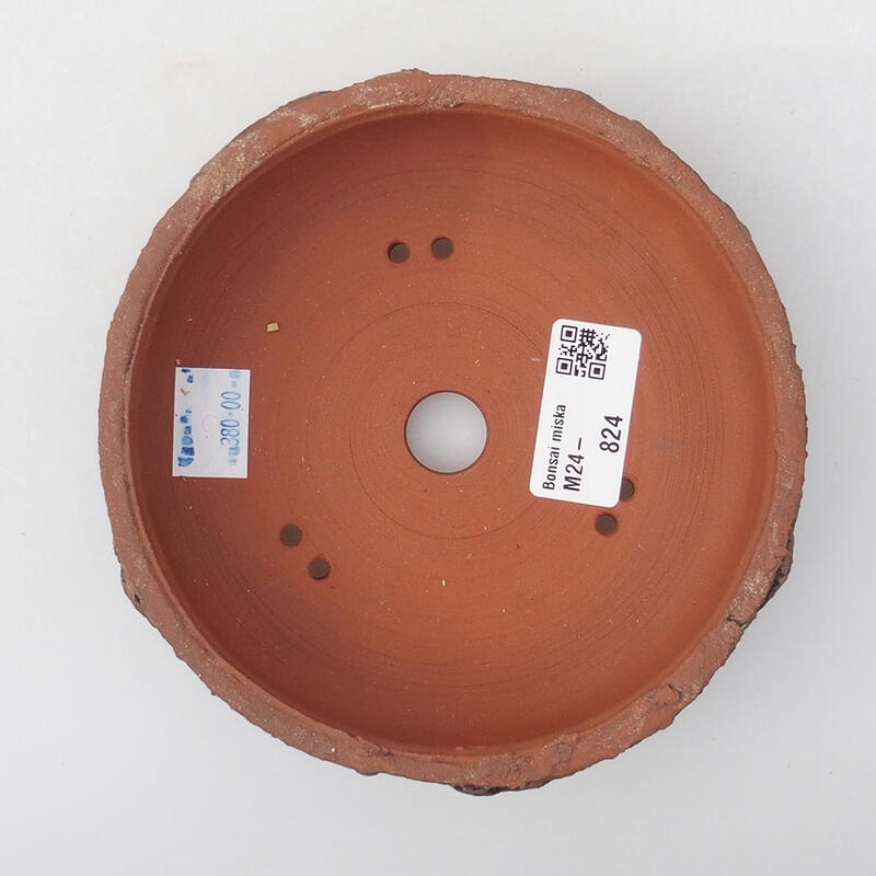 Bonsaischale aus Keramik 13,5 x 13,5 x 4 cm, braun