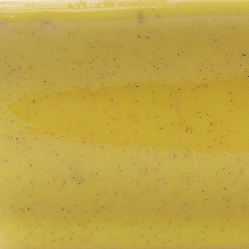 Bonsaischale aus Keramik 13 x 10,5 x 4 cm, gelb