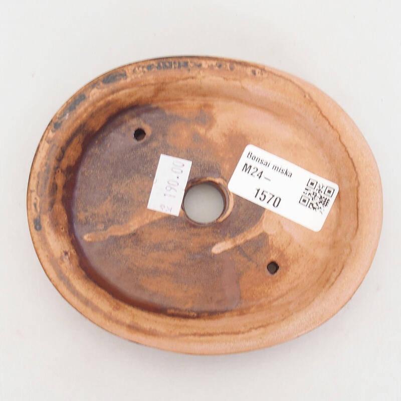 Bonsaischale aus Keramik 13 x 11 x 2,5 cm, rosa