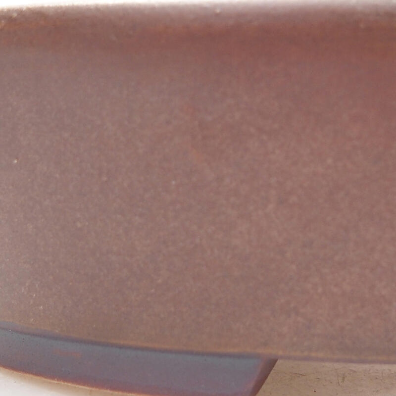 Bonsaischale aus Keramik 13 x 11 x 3,5 cm, braun