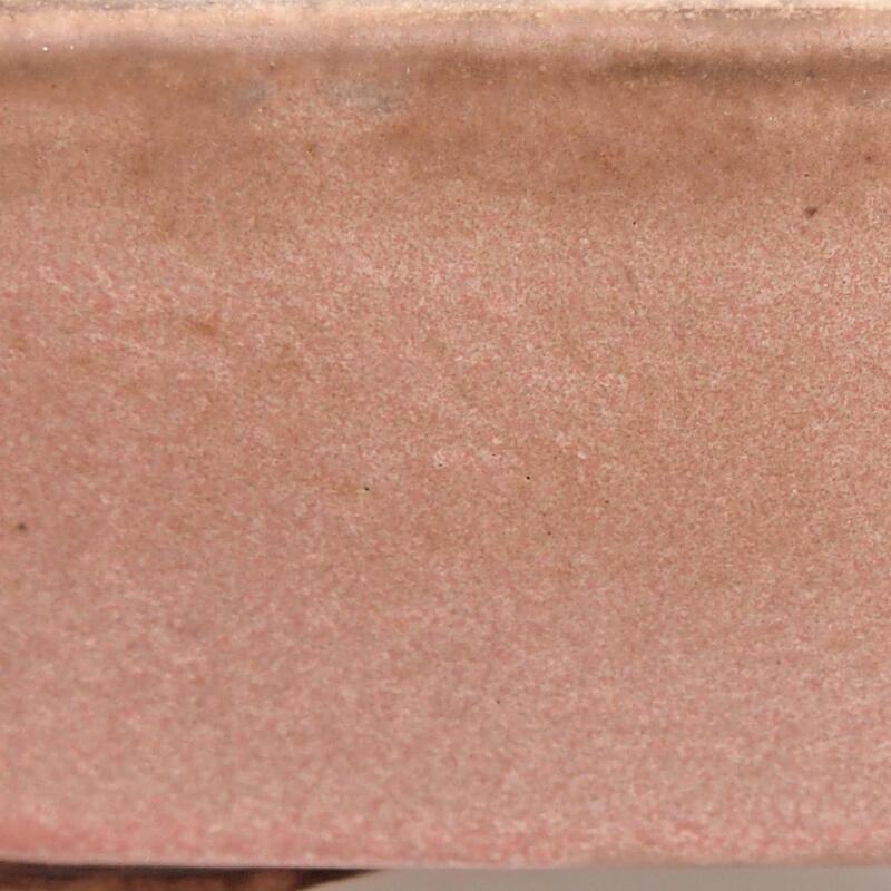 Bonsaischale aus Keramik 13 x 11 x 5 cm, rosa