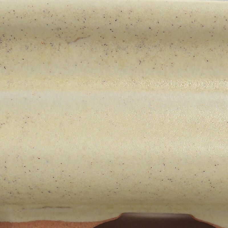 Bonsaischale aus Keramik 13 x 13 x 4,5 cm, gelb