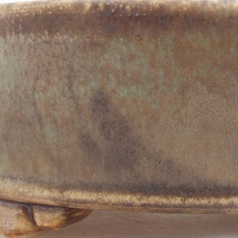 Bonsaischale aus Keramik 13 x 13 x 4 cm, grün