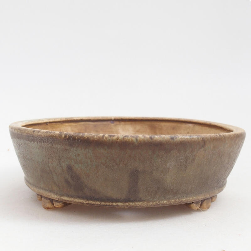 Bonsaischale aus Keramik 13 x 13 x 4 cm, grün