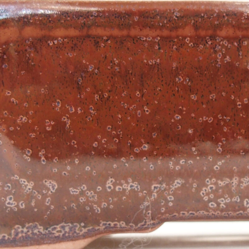 Bonsaischale aus Keramik 13 x 9,5 x 5 cm, braun