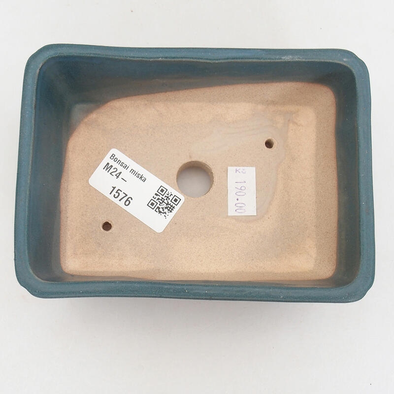 Bonsaischale aus Keramik 13 x 9,5 x 5 cm, Farbe blau