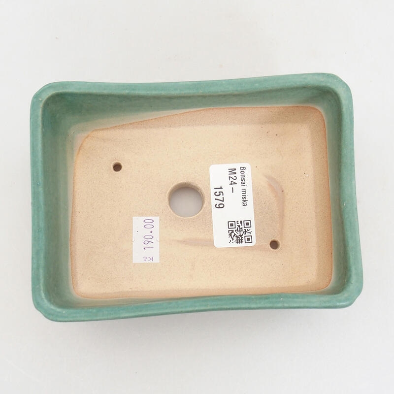 Bonsaischale aus Keramik 13 x 9,5 x 5 cm, grün