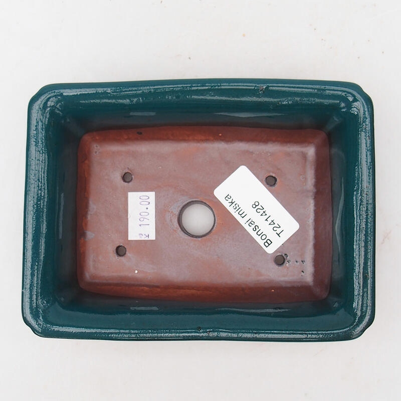 Bonsaischale aus Keramik 14,5 x 10,5 x 4 cm, grün