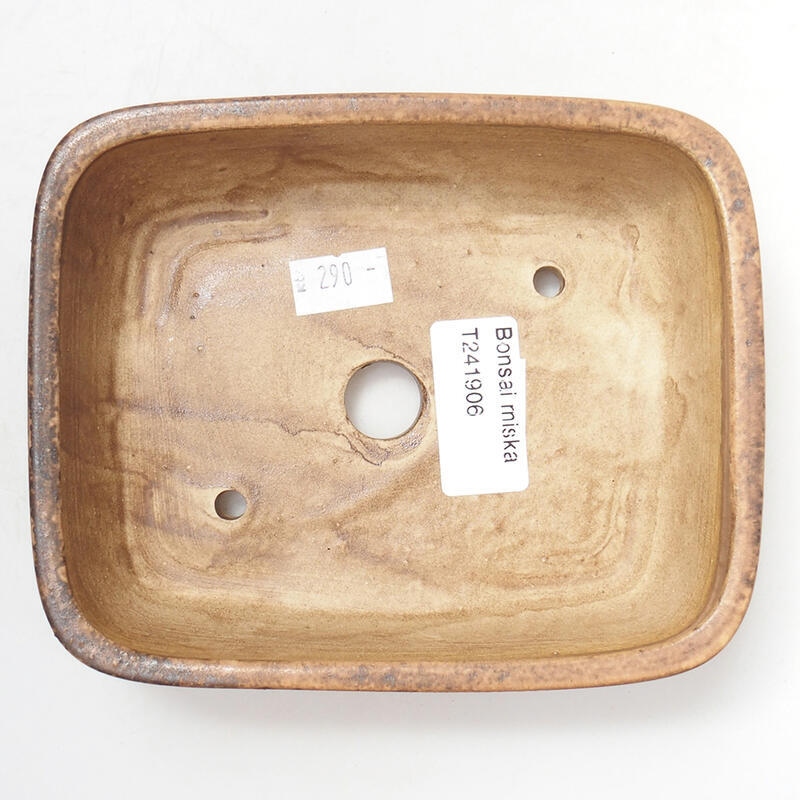 Bonsaischale aus Keramik 14,5 x 12 x 4 cm, rosa