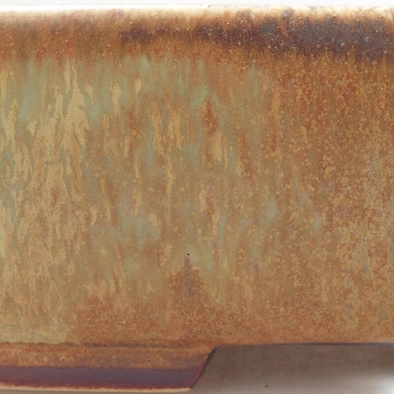 Bonsaischale aus Keramik 14,5 x 12 x 4 cm, grün