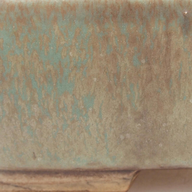 Bonsaischale aus Keramik 14,5 x 12 x 4 cm, grün