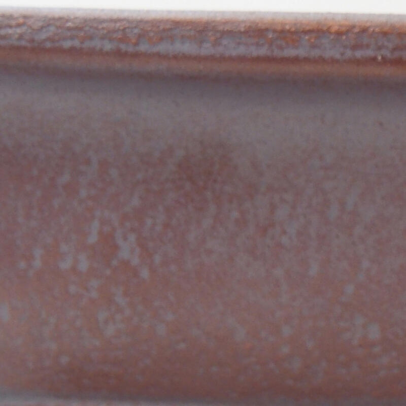 Bonsaischale aus Keramik 14 x 10,5 x 4 cm, metallfarben