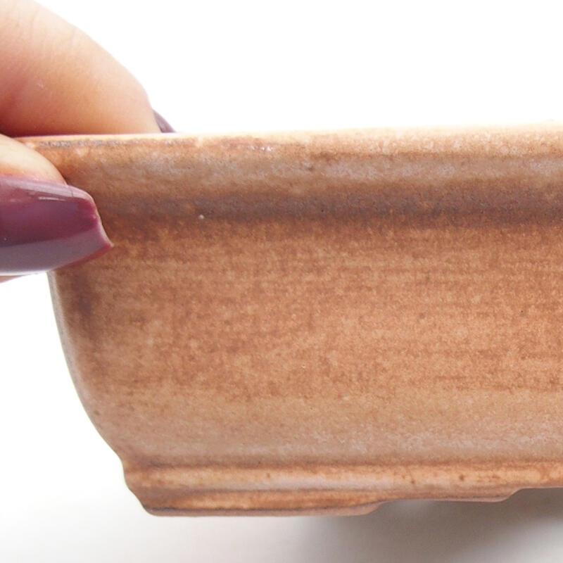 Bonsaischale aus Keramik 14 x 10,5 x 4 cm, rosa