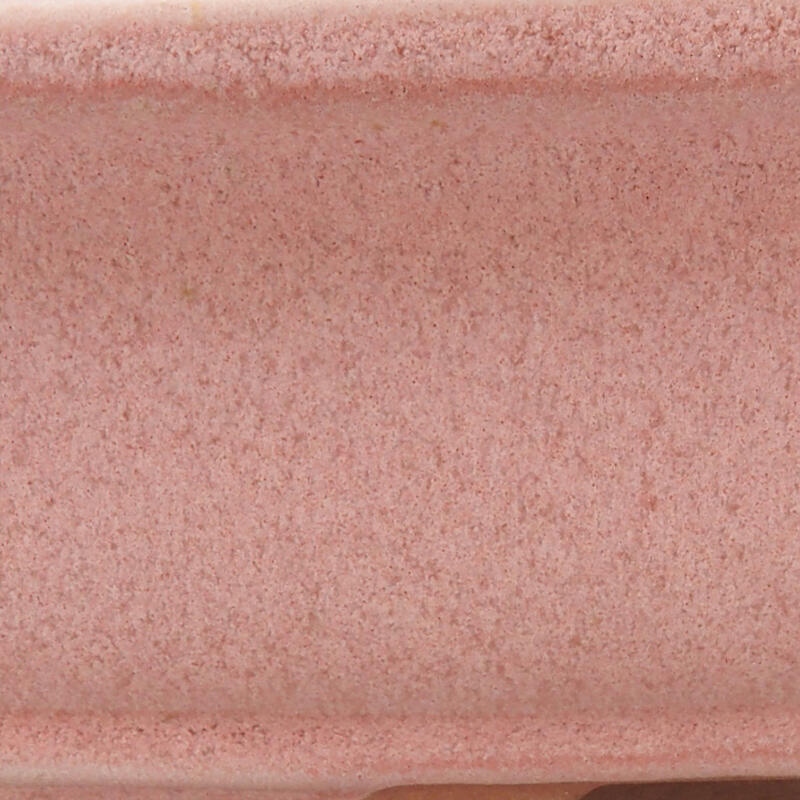 Bonsaischale aus Keramik 14 x 10,5 x 4 cm, rosa