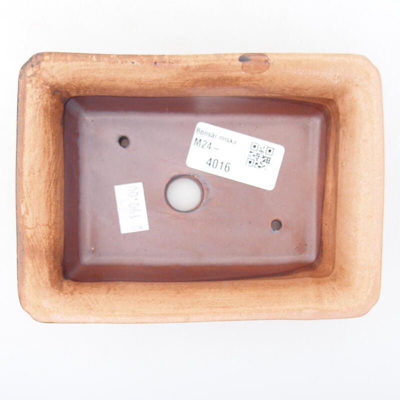 Bonsaischale aus Keramik 14 x 10,5 x 4 cm, rosa