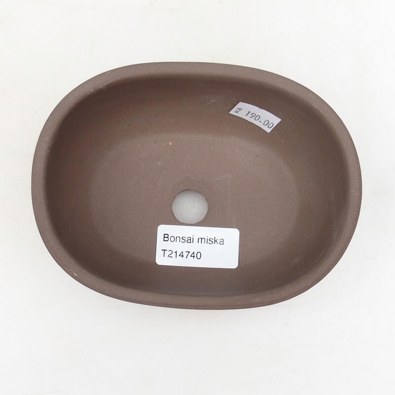 Bonsaischale aus Keramik 14 x 10 x 6 cm, Farbe schwarz