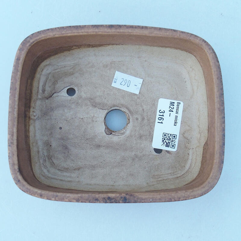 Bonsaischale aus Keramik 14 x 11,5 x 4,5 cm, rosa