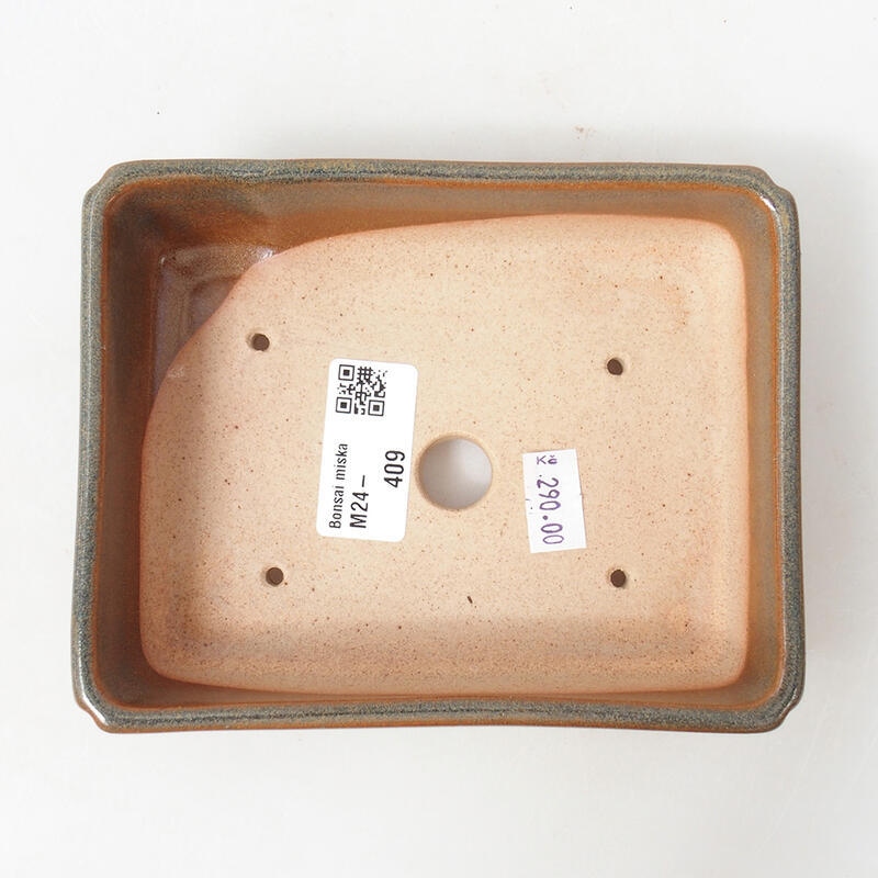 Bonsaischale aus Keramik 14 x 11 x 4 cm, braun