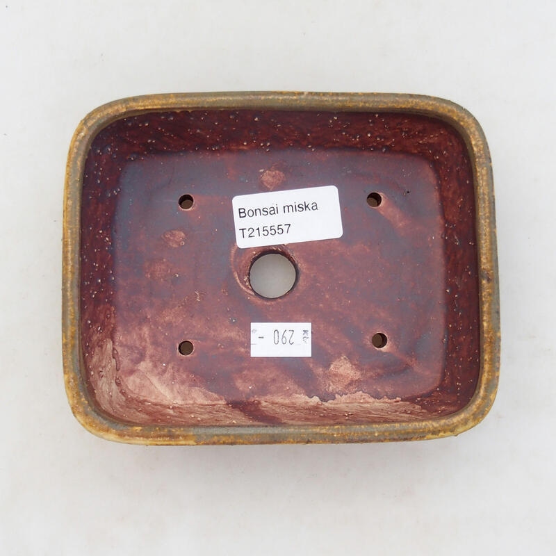 Bonsaischale aus Keramik 14 x 11 x 4 cm, braun