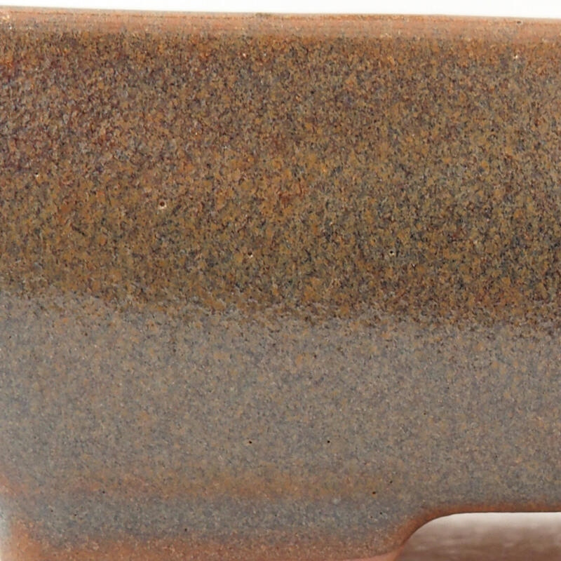 Bonsaischale aus Keramik 14 x 11 x 4 cm, braun