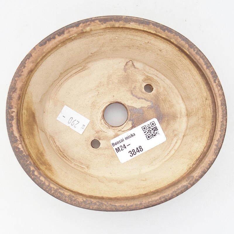 Bonsaischale aus Keramik 14 x 12,5 x 4 cm, rosa