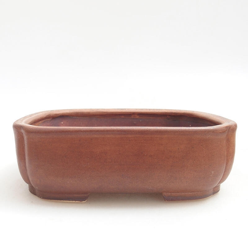 Bonsaischale aus Keramik 14 x 12 x 4 cm, braun