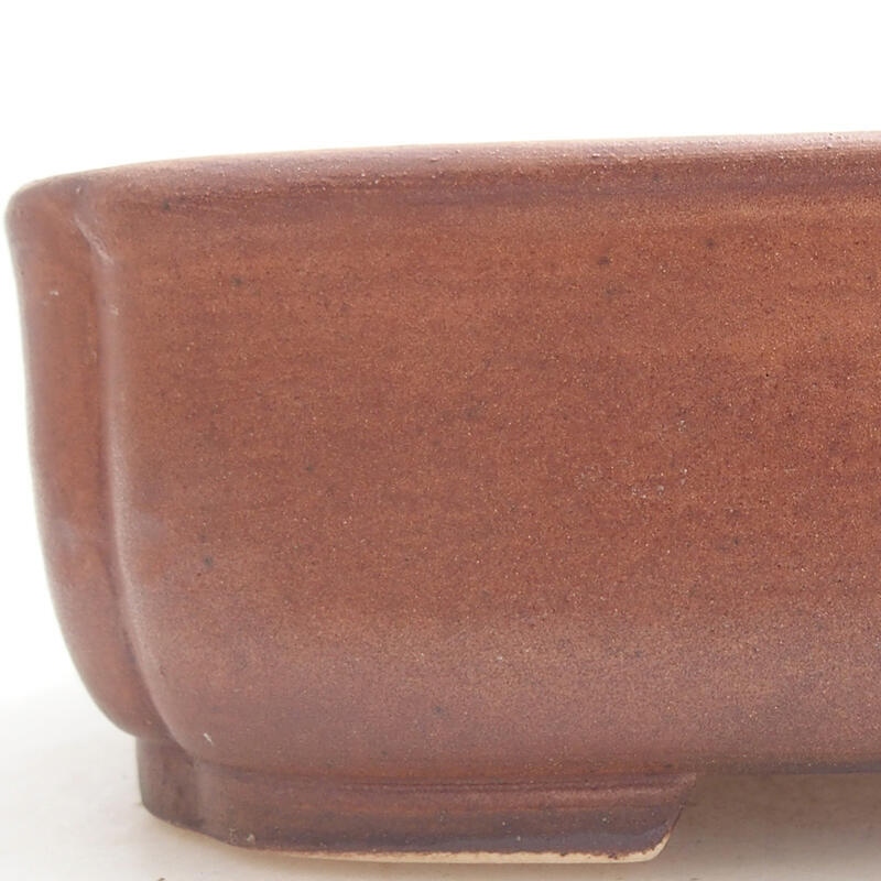 Bonsaischale aus Keramik 14 x 12 x 4 cm, braun