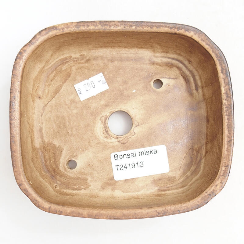 Bonsaischale aus Keramik 14 x 12 x 4 cm, rosa