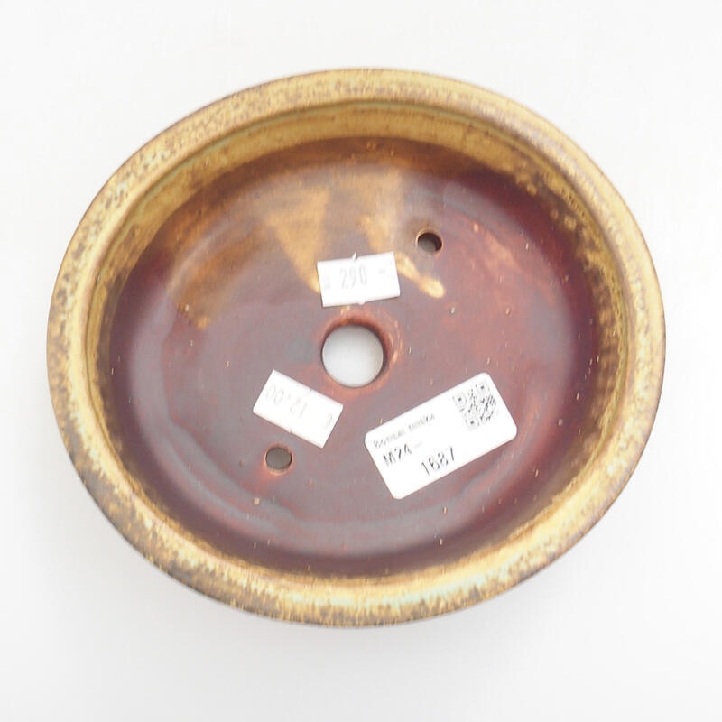 Bonsaischale aus Keramik 14 x 13 x 4 cm, grün