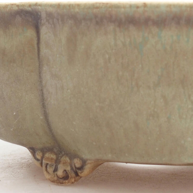 Bonsaischale aus Keramik 14 x 13 x 5 cm, grün